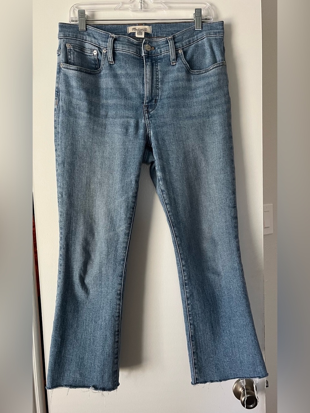 Madewell Kick Out Women's Light Blue Denim Jeans Cropped